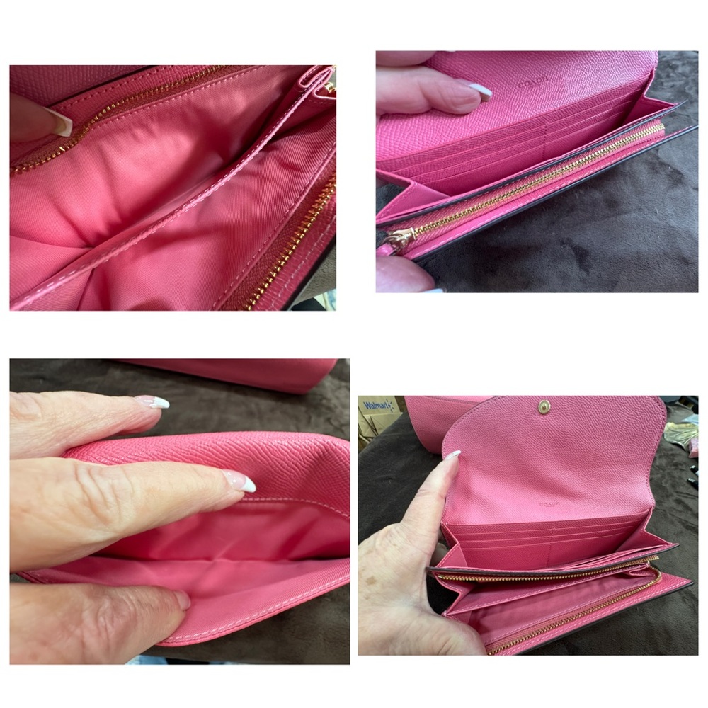 Coach Soft bubblegum pink Leather Shoulder bag and Wallet set Pristine condition - Picture 12 of 16